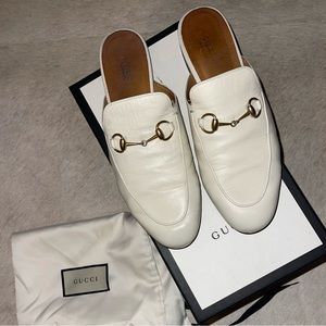 Gucci Princeton White Mules